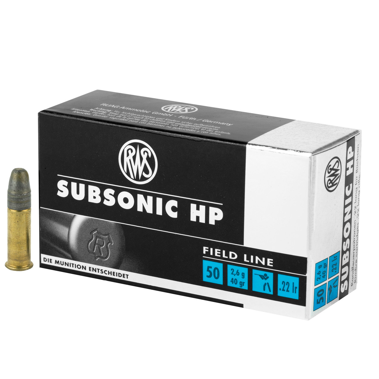 RWS .22LR Subsonic HP 40gr (Field Line)