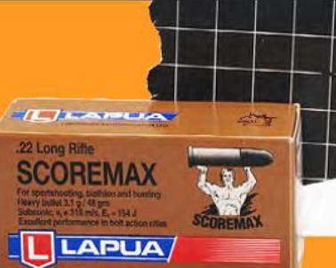 Lapua .22LR Scoremax 48gr subsonic